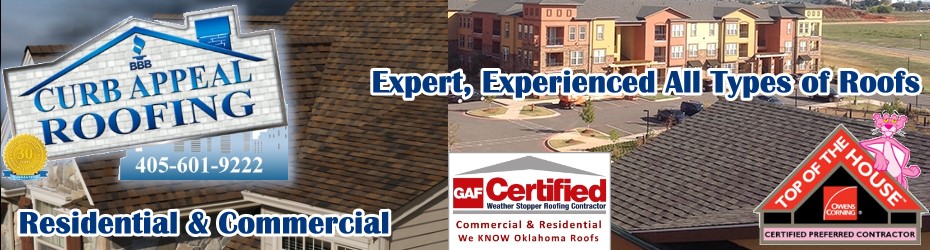 Curb Appeal Roofing Construction is Expert at Roofing New Projects and Reroofing - Even Repairs in Oklahoma